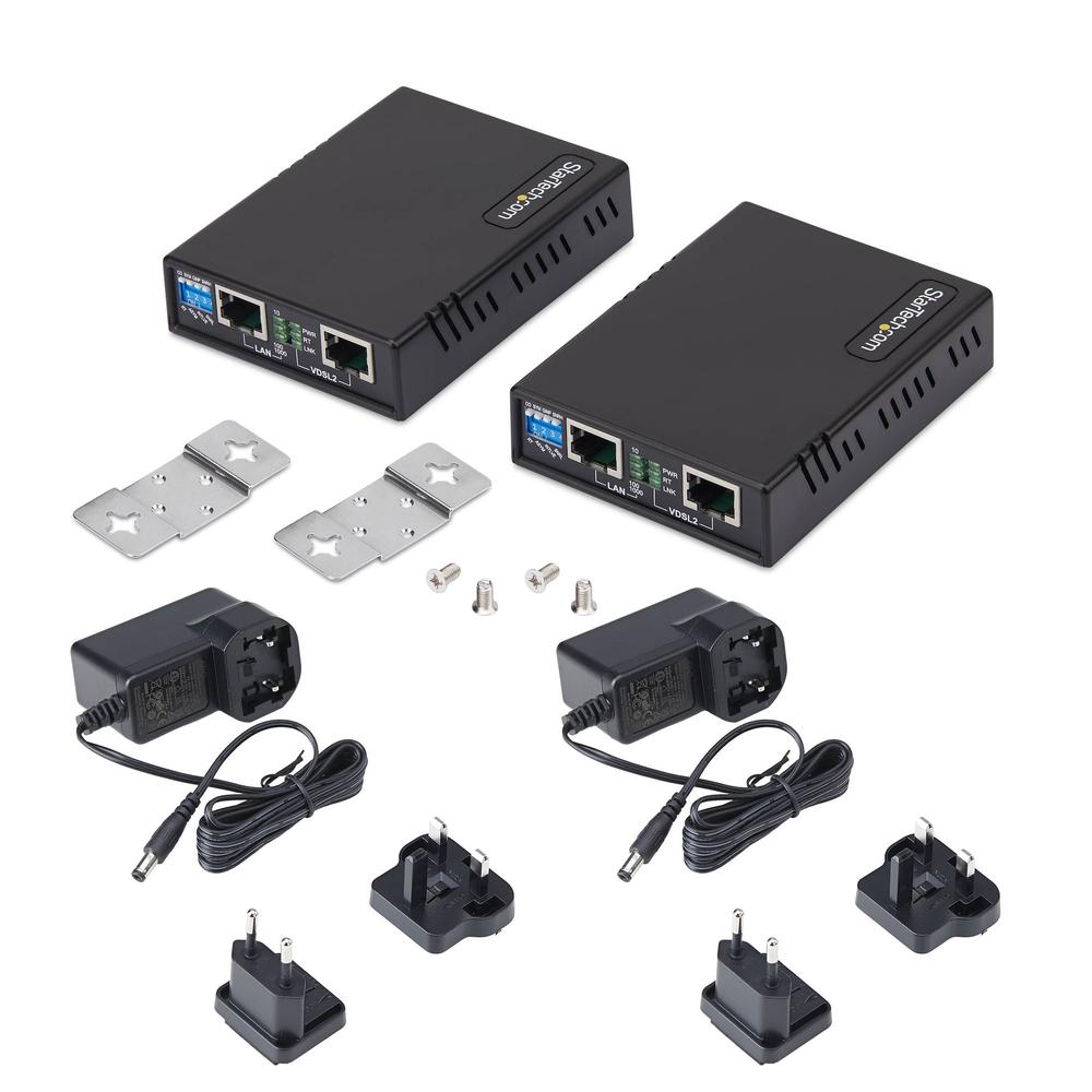 JUEGO EXTENSOR DE ETHERNET VDSL2 STARTECH HASTA 1KM