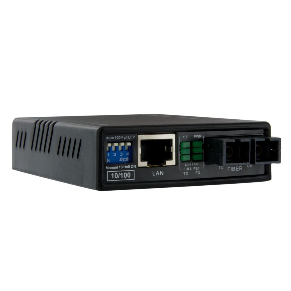 CONVERSOR DE MEDIOS ETHERNET A FIBRA STARTECH SC MULTIMODO PARA REDES 2KM