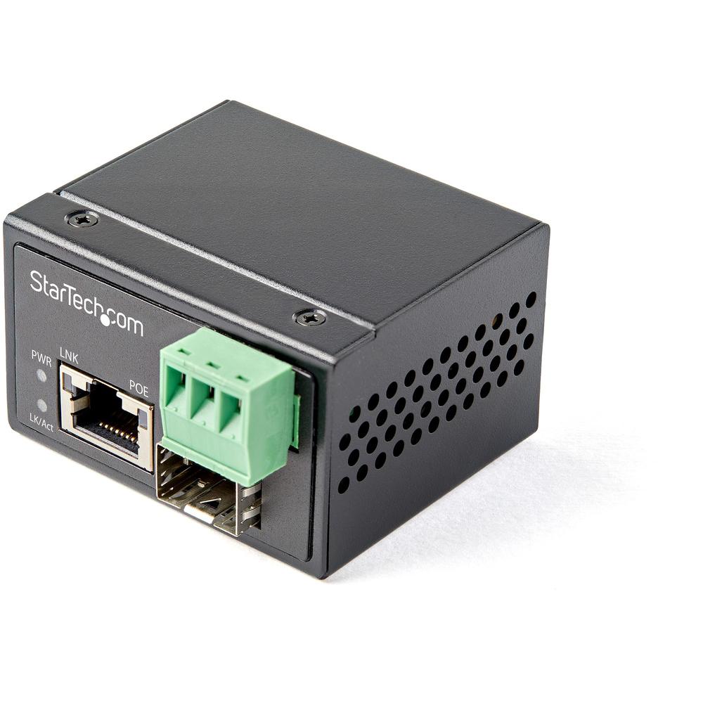 CONVERSOR DE MEDIOS FIBRA A ETHERNET STARTECH INDUSTRAL
