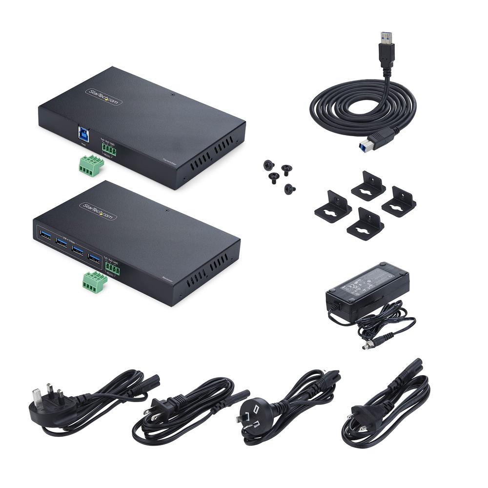 EXTENSOR USB 3.0 POR ETHERNET STARTECH 4 PUERTOS