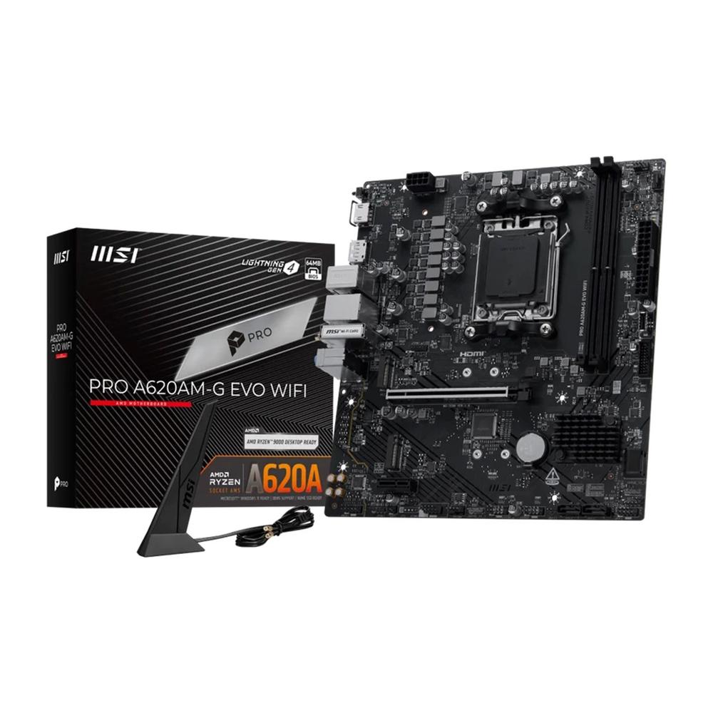 PLACA BASE MSI PRO A620AM-G EVO WIFI AM5 MATX/ 2X DDR5