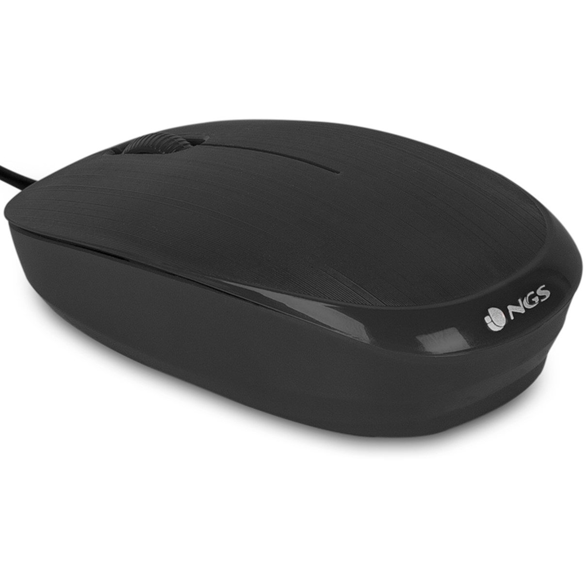 RATON CON CABLE NGS FLAME / OPTICO / 1000DPI / 2 BOTONES + SCROLL / ERGONOMICO / USB / NEGRO