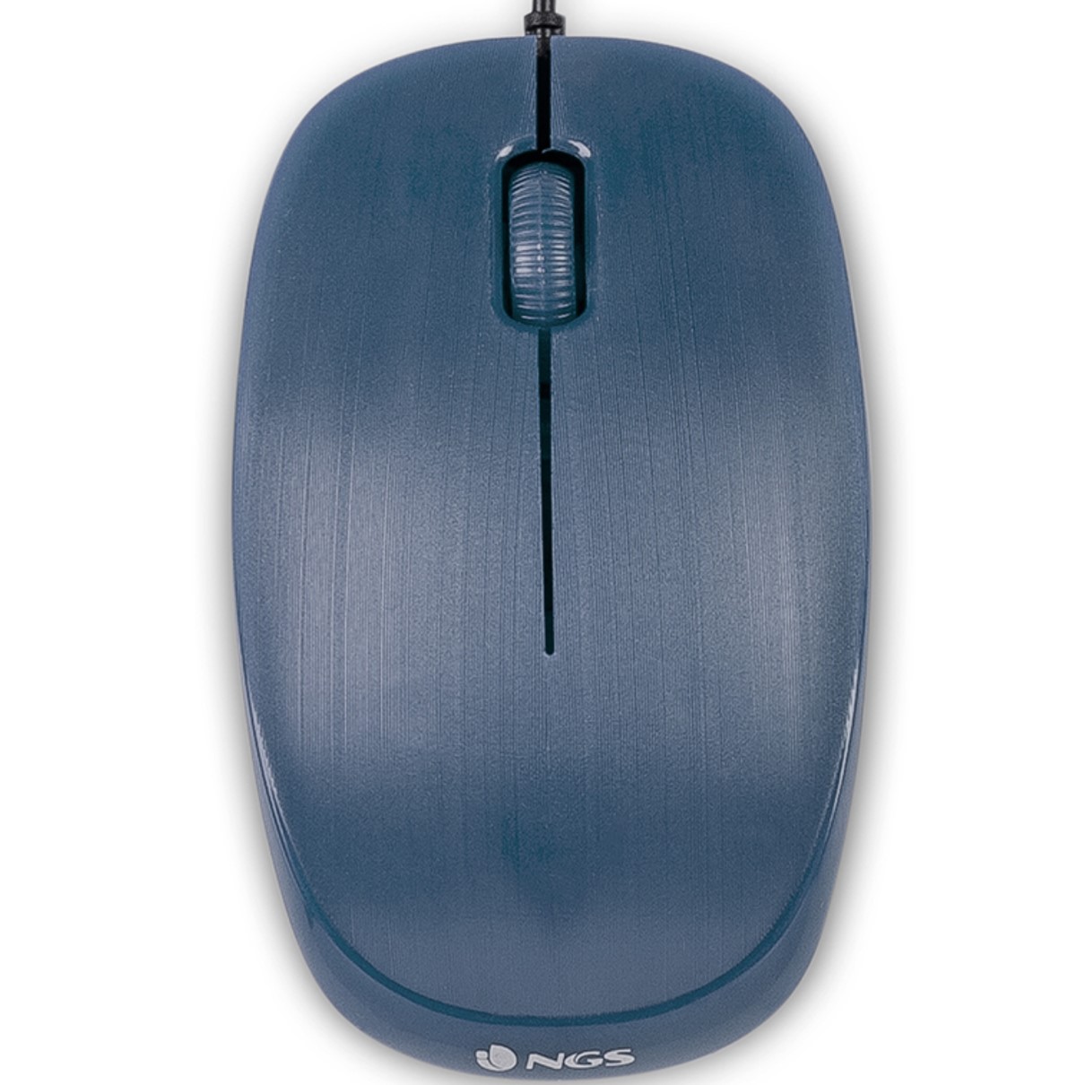 RATON CON CABLE NGS FLAMEBLUE / OPTICO / 1000DPI / 2 BOTONES + SCROLL / ERGONOMICO / USB / AZUL