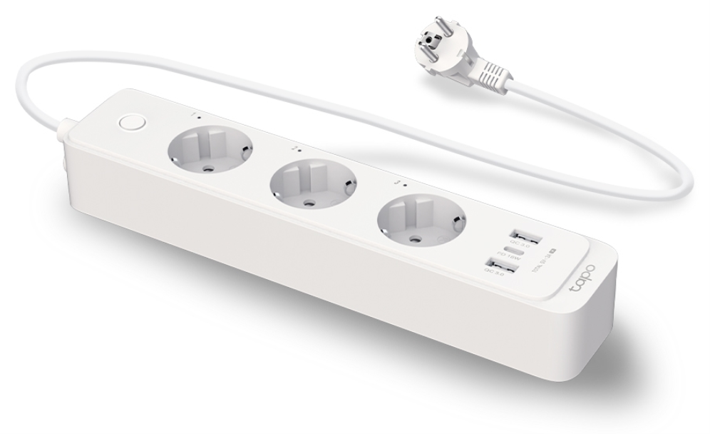 TP-Link Tapo P300 1,5 m 3 salidas AC Blanco
