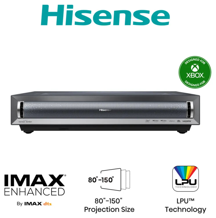 Hisense PX3-PRO Proyector de alcance ultracorto 2700 lúmenes ANSI DLP UHD 4K (3840x2160) Negro, Gris Oscuro