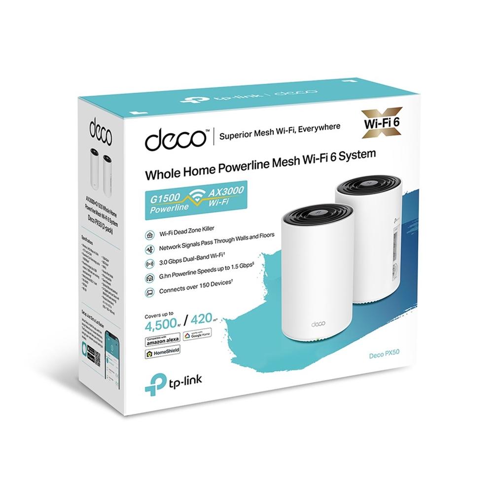 WIFI MESH TP-LINK DECO PX50 AX3000 + G1500 PACK 2 UNIDADES