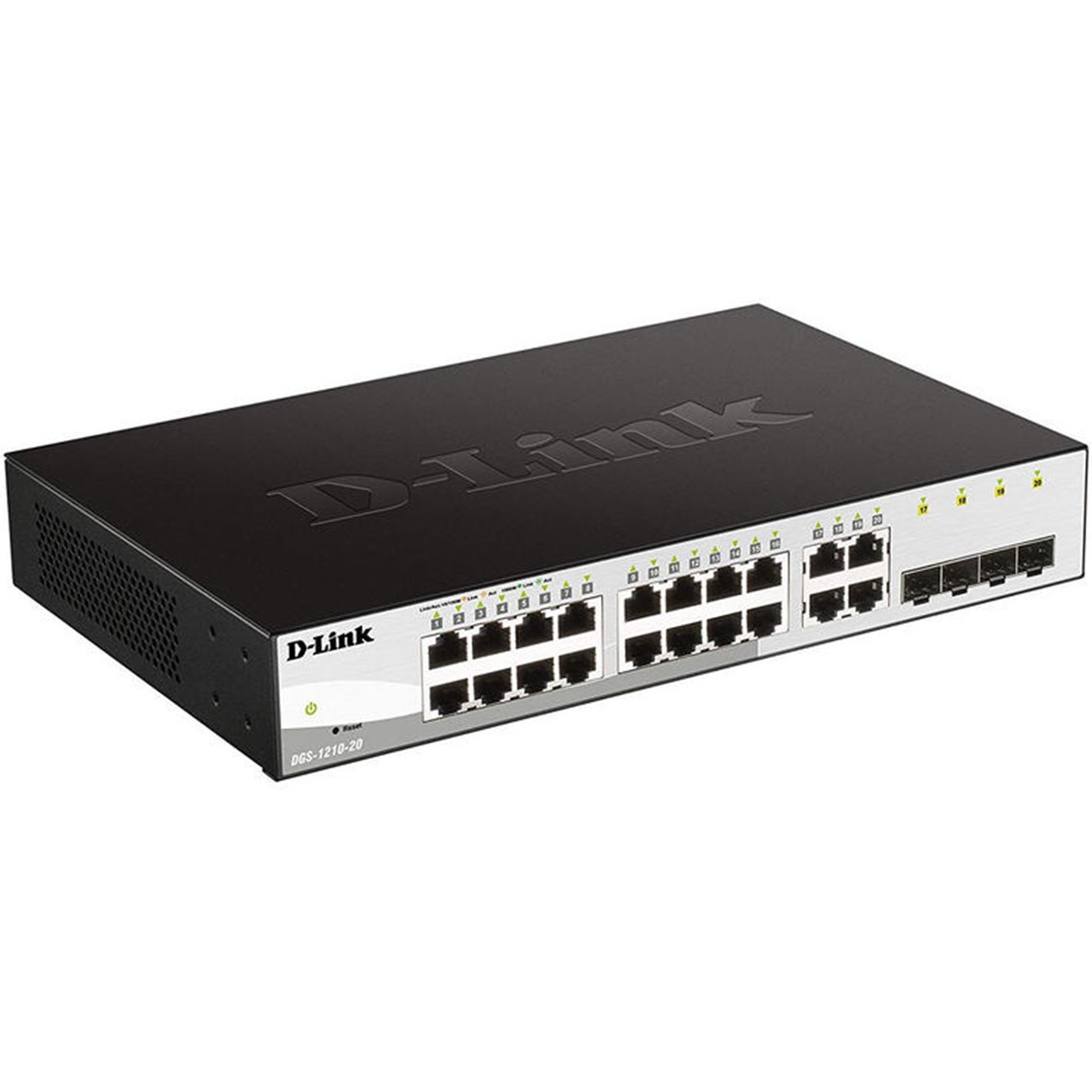 SWITCH D-LINK 20 PUERTOS GESTIONABLE 16 GIGABIT ETHERNET 10/100/100 4 SFP