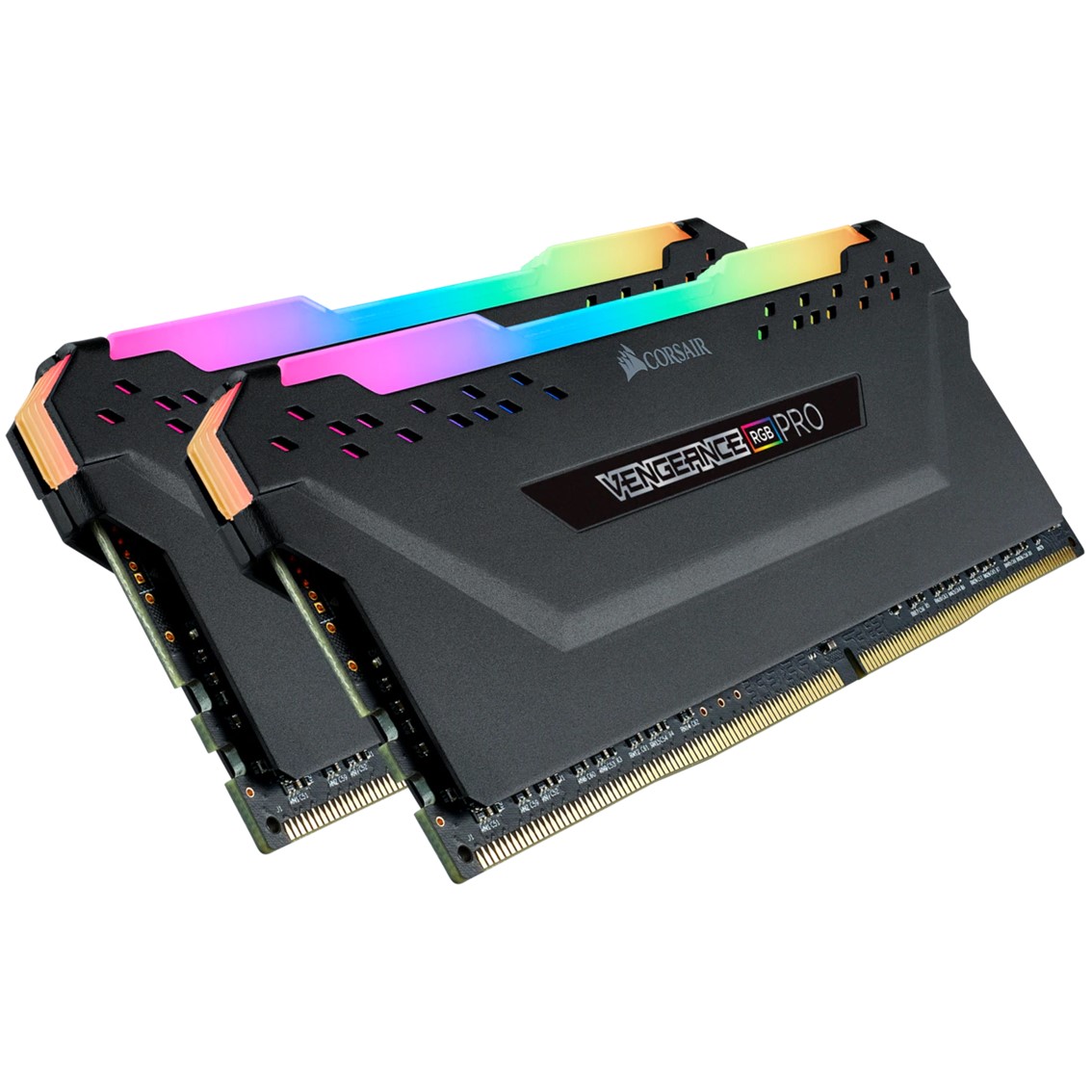 MEMORIA RAM DDR4 32GB KIT 2X16 CORSAIR VENGEANCE RGB PRO / PC4-25600 / 3200MHZ / C16 NEGRO