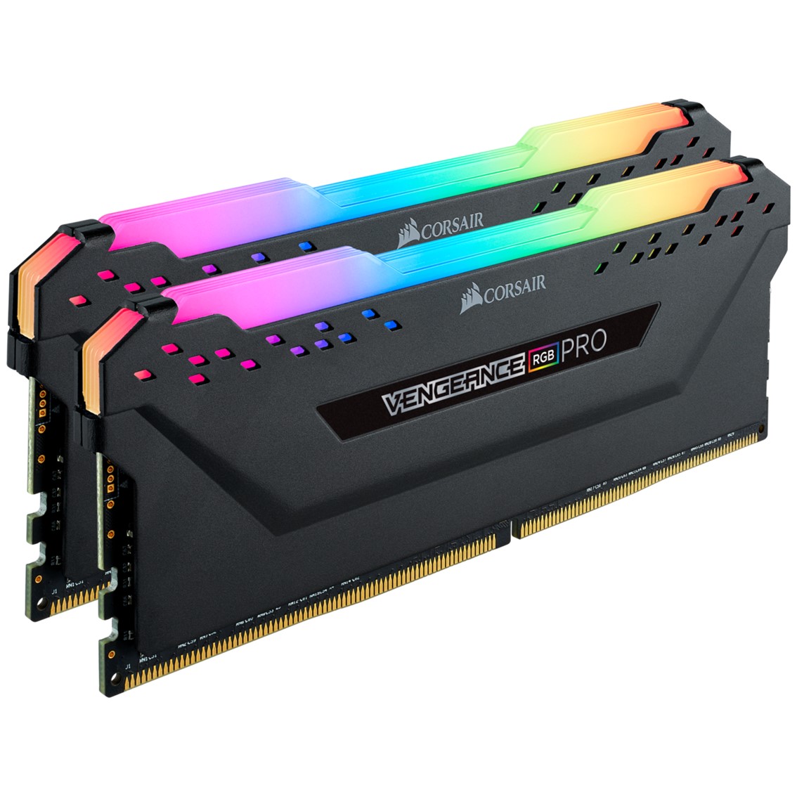 MEMORIA RAM DDR4 32GB KIT 2X16 CORSAIR VENGEANCE RGB PRO / PC4-25600 / 3200MHZ / C16 NEGRO
