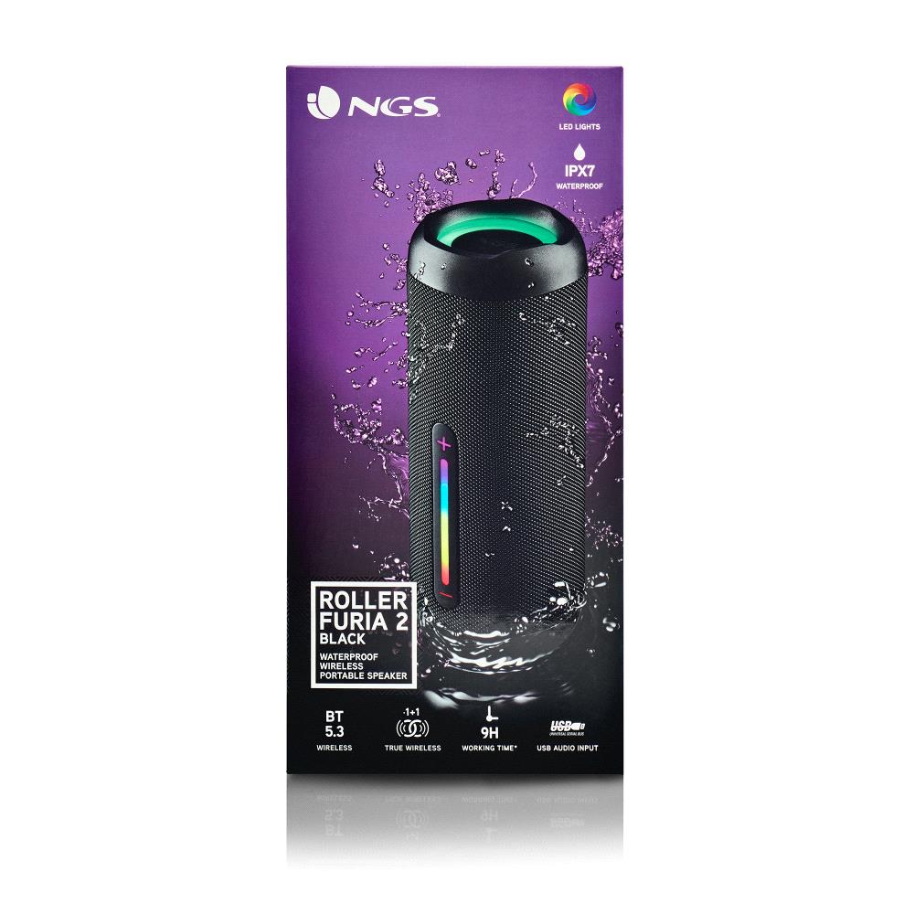 ALTAVOZ BLUETOOTH NGS ROLLER FURIA 2 NEGRO
