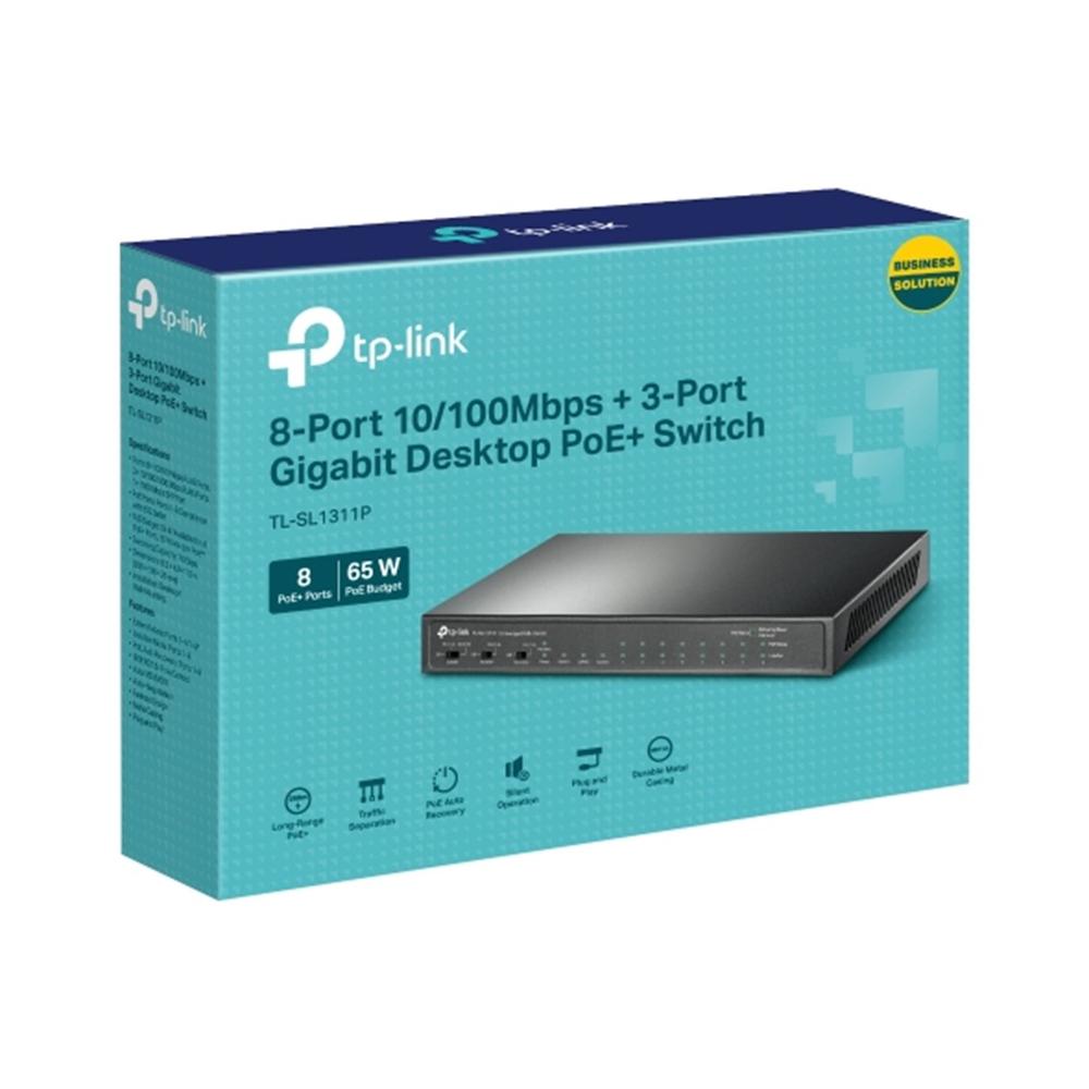 SWITCH TP-LINK TL-SL1311P 11 PUERTOS