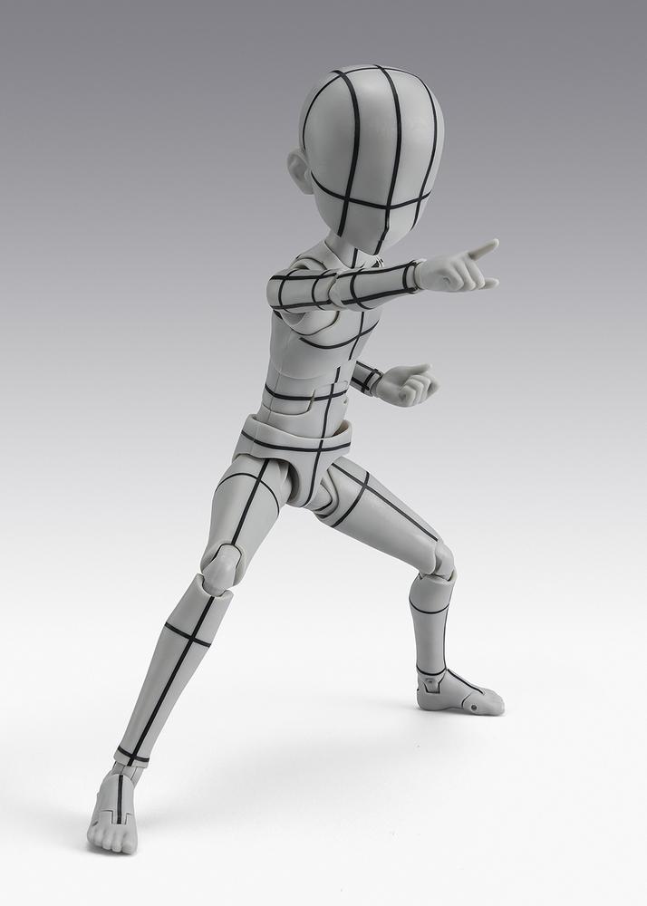FIGURA TAMASHII NATIONS BODY-KUN KEN SUGIMORI EDITION WIREFRAME GRAY COLOR VER.