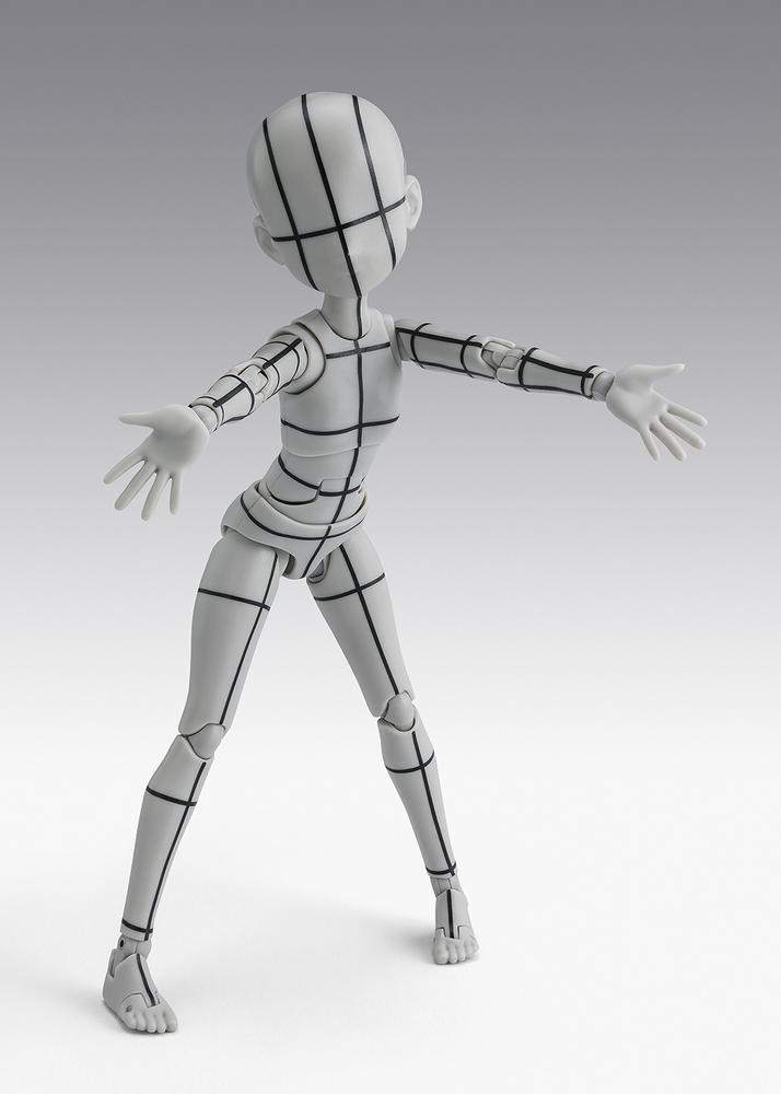 FIGURA TAMASHII NATIONS BODY-CHAN KEN SUGIMORI EDITION WIREFRAME GRAY COLOR VER.