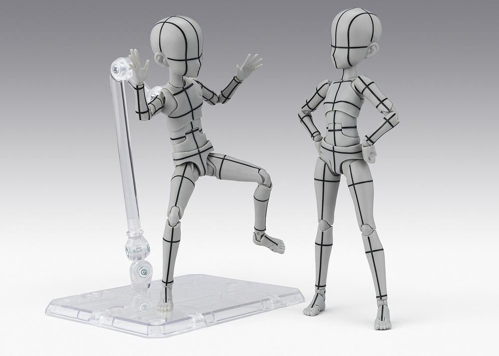 FIGURA TAMASHII NATIONS BODY-CHAN KEN SUGIMORI EDITION WIREFRAME GRAY COLOR VER.