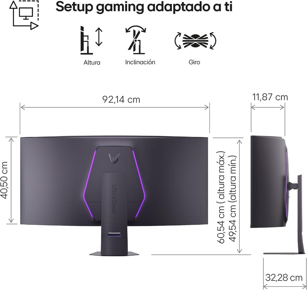 MONITOR CURVO GAMING LG 39GX950B-B 38.6" 5K2K 165HZ