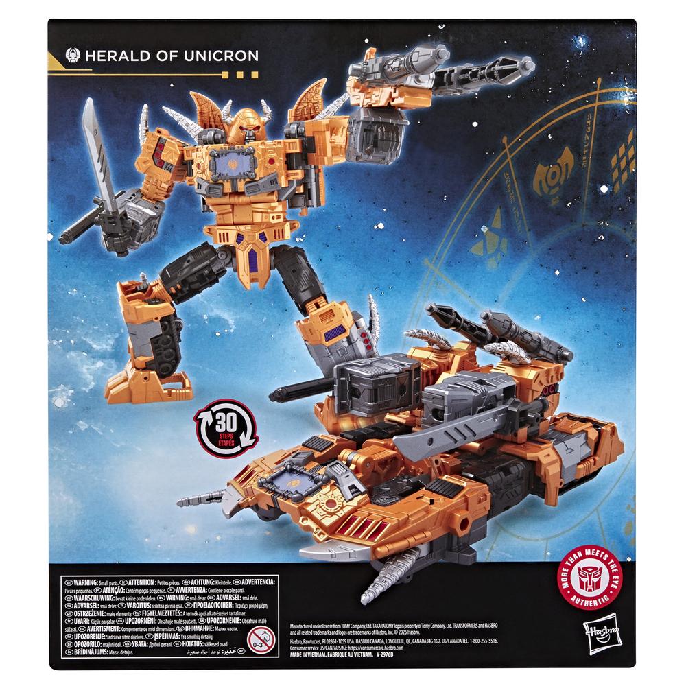 FIGURA HASBRO TRANSFORMERS AGE OF THE PRIMES HERALD OF UNICRON