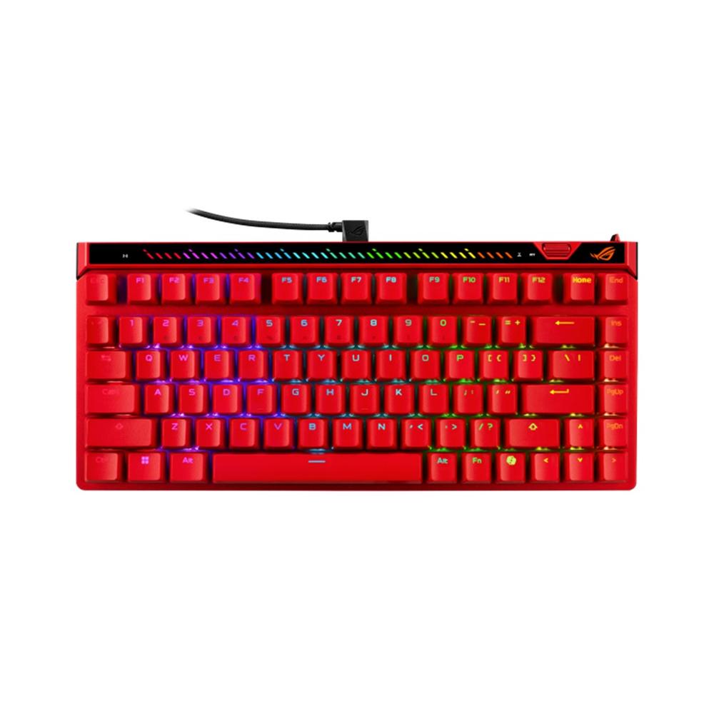 TECLADO GAMING ASUS ROG FALCHION ACE 75 HE ROJO