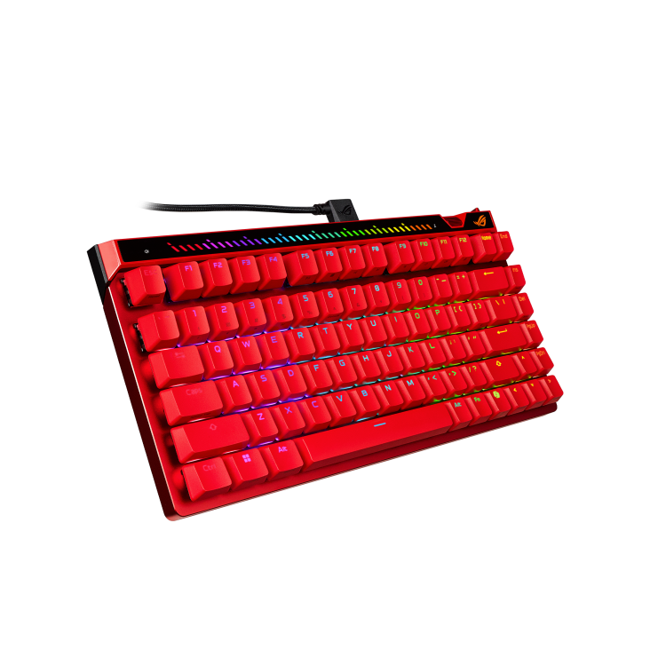 TECLADO GAMING ASUS ROG FALCHION ACE 75 HE ROJO