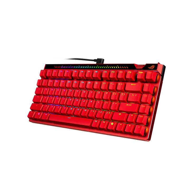 TECLADO GAMING ASUS ROG FALCHION ACE 75 HE ROJO