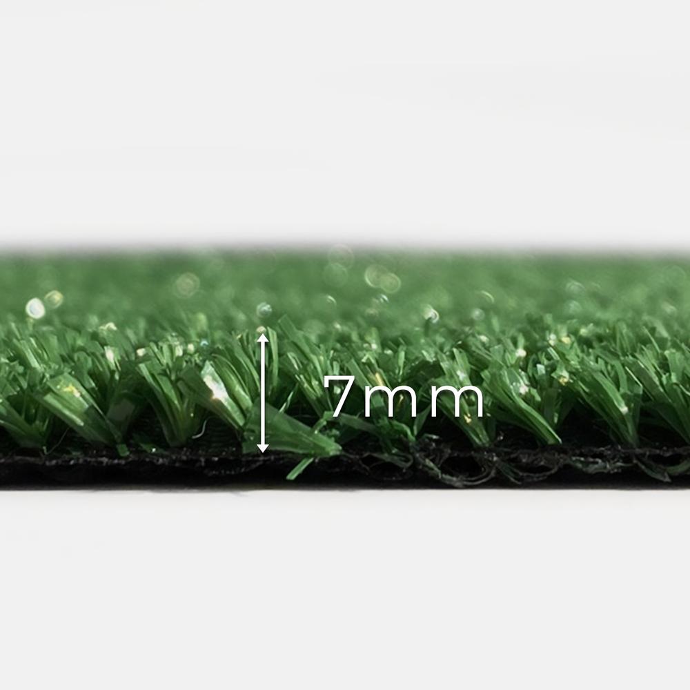 3NOD CESPED ARTIFICIAL 1M X 4M 7MM DE ALTURA ALTA DENSIDAD COLOR VERDE