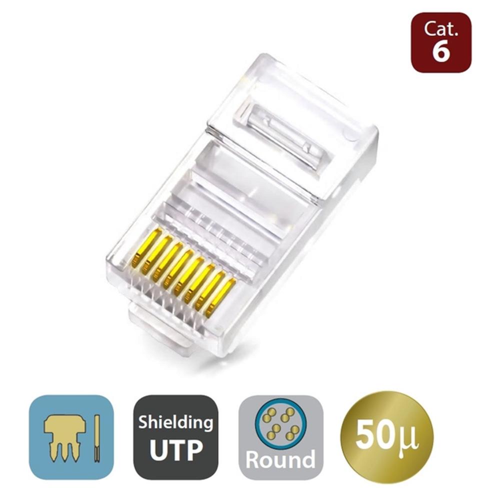 CONECTOR RJ45 WP WPC-MDP-883-6UP-R50T CAT. 6 MACHO