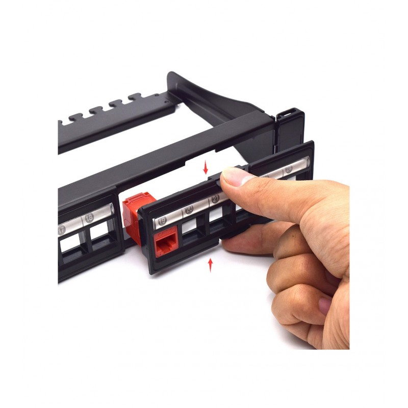 PATCH PANEL WP 1U 19" 24 PUERTOS UTP CAT. 6A