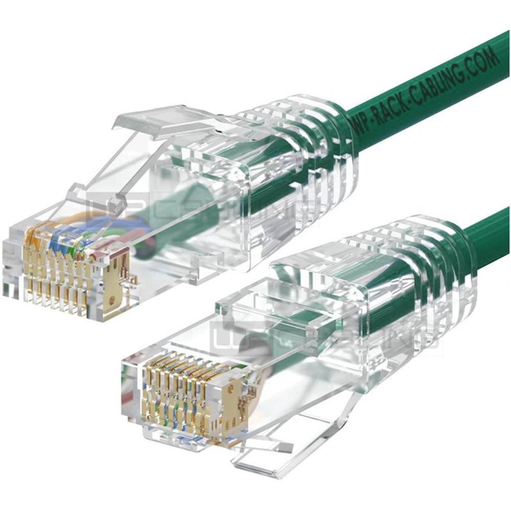 CABLE DE RED SLIM WP LATIGUILLO RJ45 U/UTP CAT.6A 0.5M VERDE