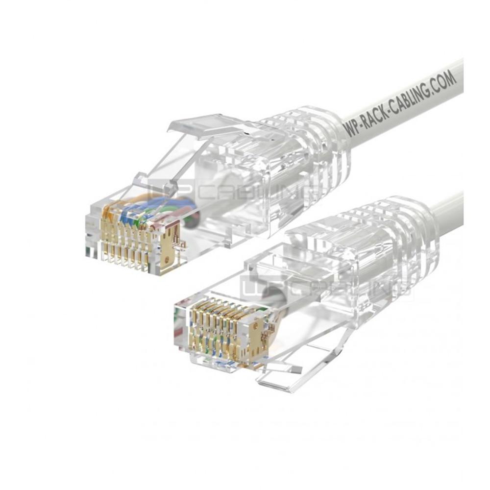 CABLE DE RED SLIM WP LATIGUILLO RJ45 U/UTP CAT.6A 0.5M BLANCO
