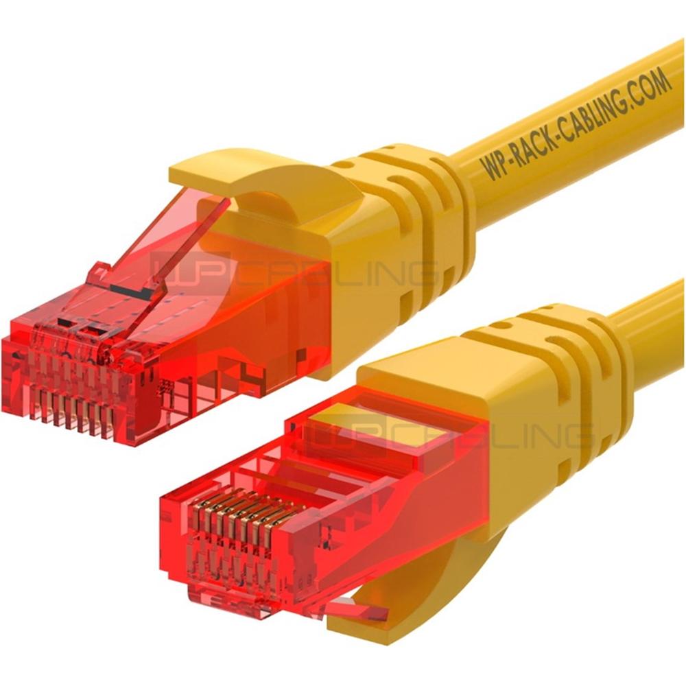 CABLE DE RED WP LATIGUILLO RJ45 U/UTP CAT.6 0.2M AMARILLO
