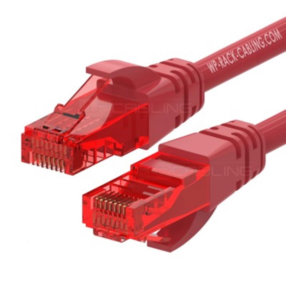 CABLE DE RED WP LATIGUILLO RJ45 U/UTP CAT.6 0.5M ROJO
