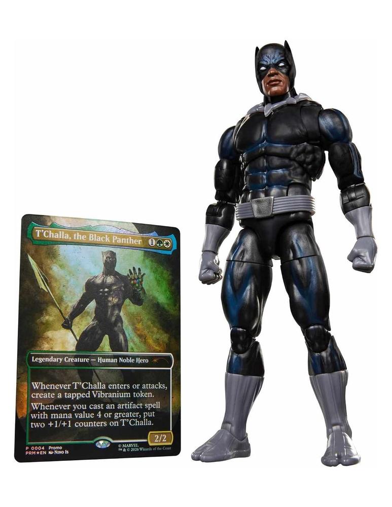 FIGURA HASBRO MARVEL LEGENDS SERIES X MAGIC: THE GATHERING BLACK PANTHER