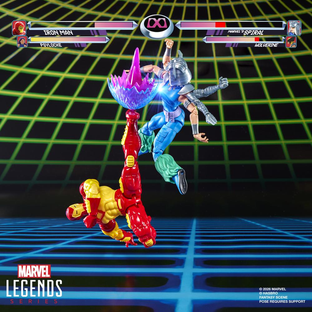 FIGURA HASBRO MARVEL LEGENDS SERIES IRON MAN VS MARVEL'S SPIRAL