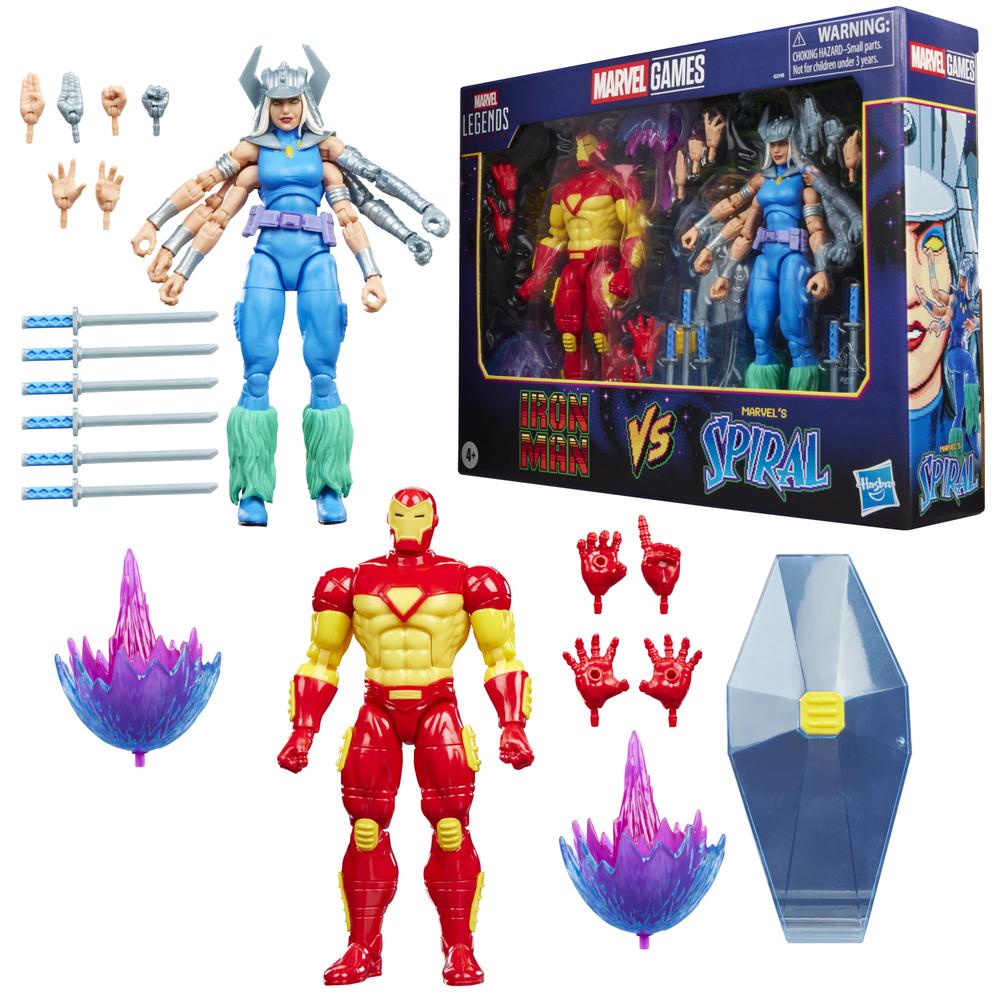 FIGURA HASBRO MARVEL LEGENDS SERIES IRON MAN VS MARVEL'S SPIRAL