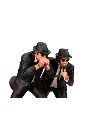 FIGURA SD TOYS CINE THE BLUE BROTHERS JAKE Y ELWOOD CANTANDO 18CM