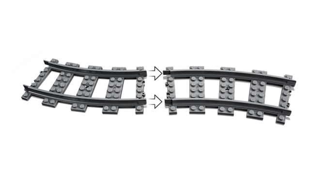 Lego vías/cambios de agujas