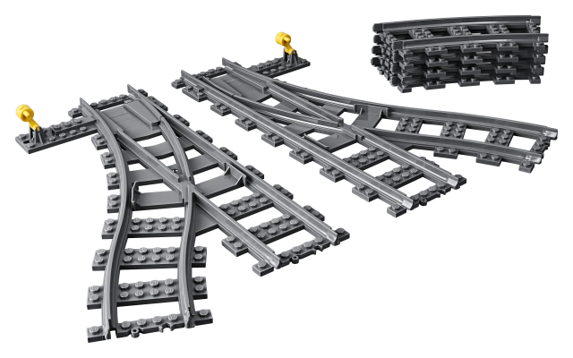 Lego vías/cambios de agujas
