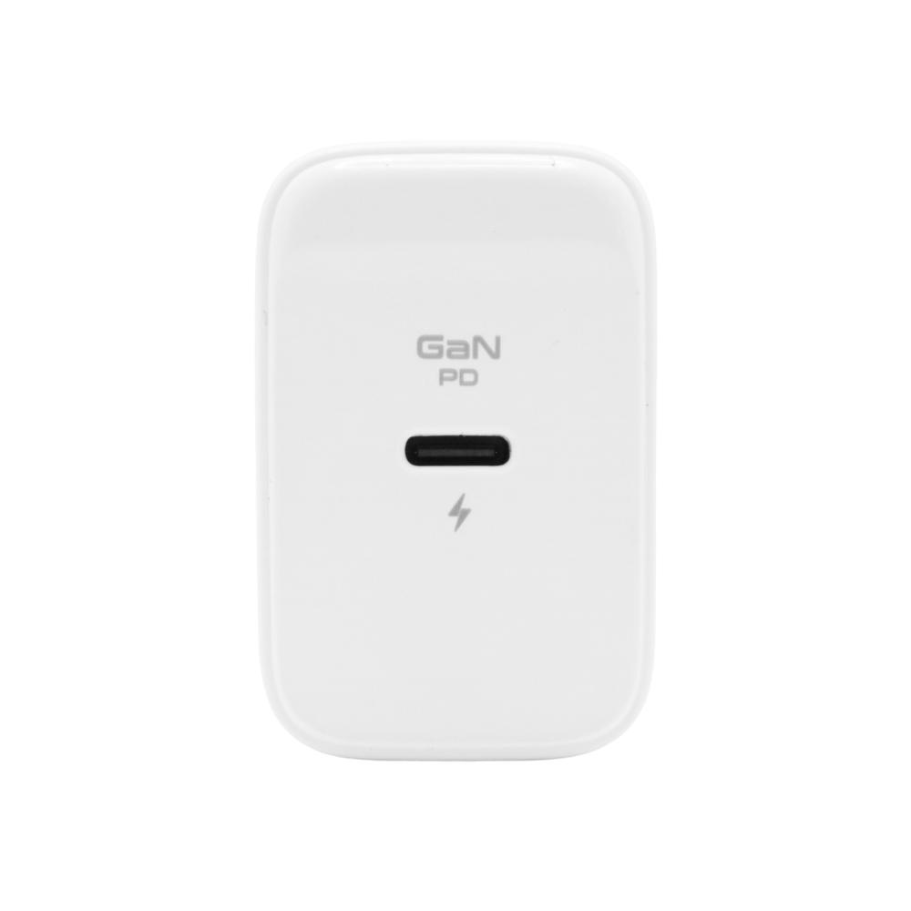 CARGADOR QCHARX HERMES 45W GAN 1 USB TIPO C BLANCO