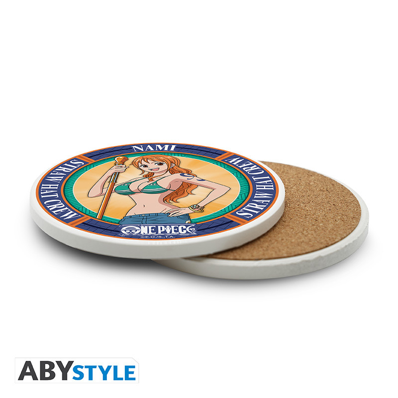 POSAVASOS DE CERÁMICA ABYSTYLE ONE PIECE NAMI