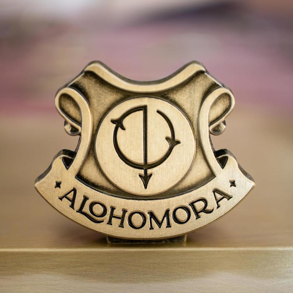 VARITA DE CELEBRACIÓN THE NOBLE COLLECTION HARRY POTTER HECHIZO ALOHOMORA
