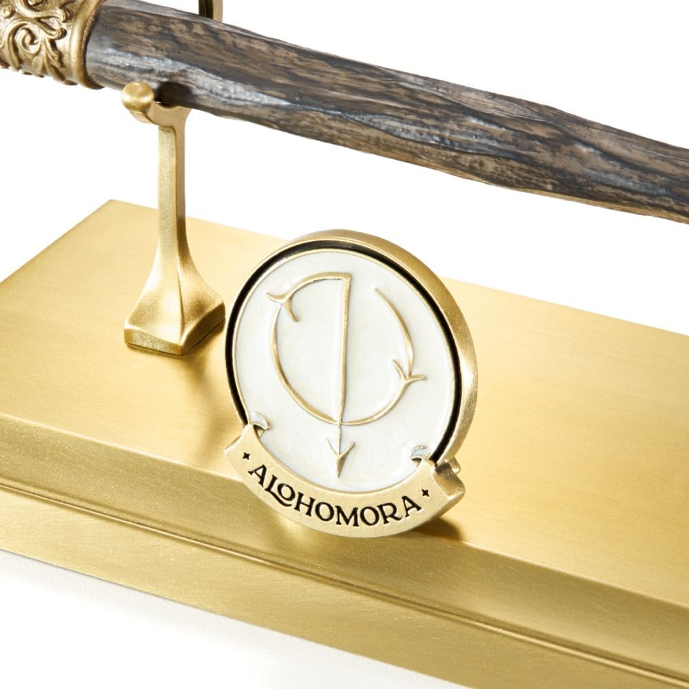 VARITA DE CELEBRACIÓN THE NOBLE COLLECTION HARRY POTTER HECHIZO ALOHOMORA
