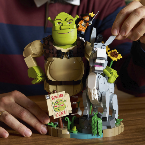 LEGO SHREK ASNO Y GATO