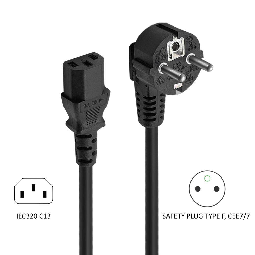 CABLE DE ALIMENTACION IEC320 A C13 EWENT EC1920 1.5M