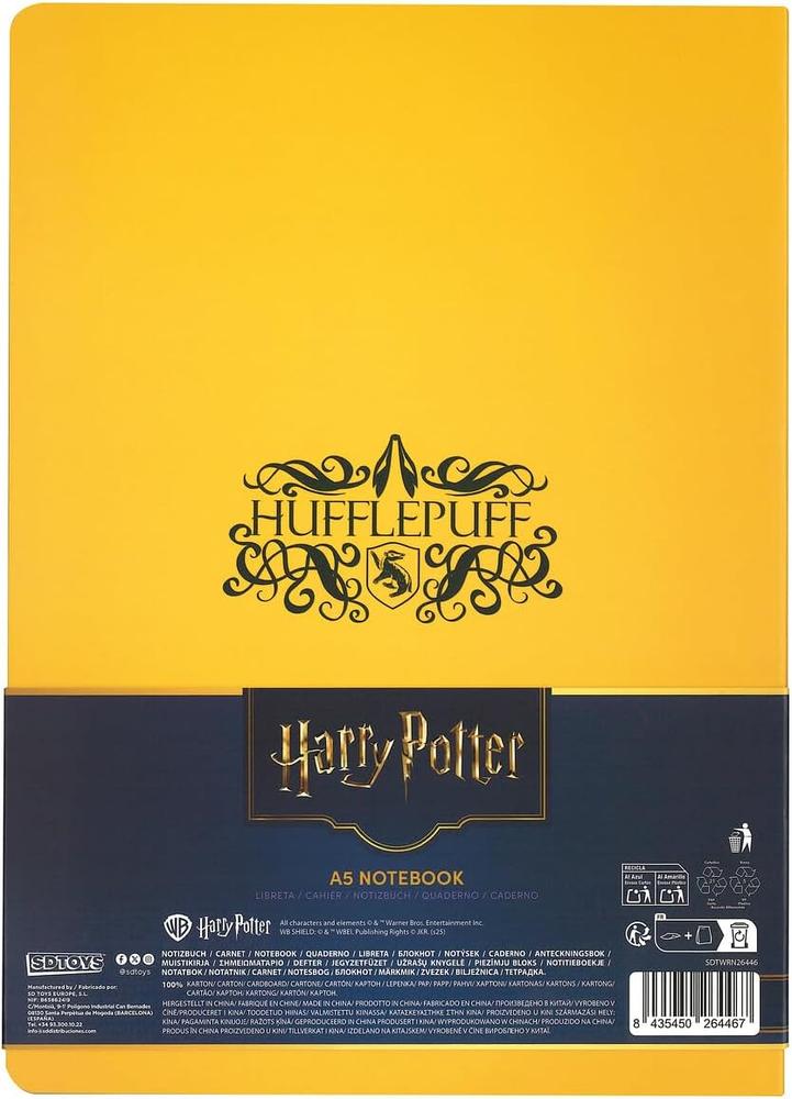 HUFFLEPUFF CUADERNO TAPA BLANDA HARRY POTTER