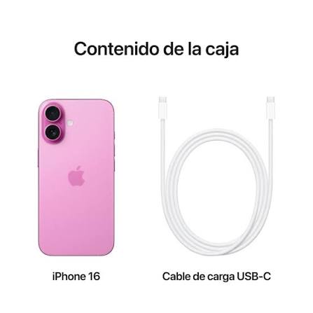 TELEFONO MOVIL SMARTPHONE APPLE IPHONE 16 5G / 128GB / 6.1" ROSA ACONDICIONADO AB