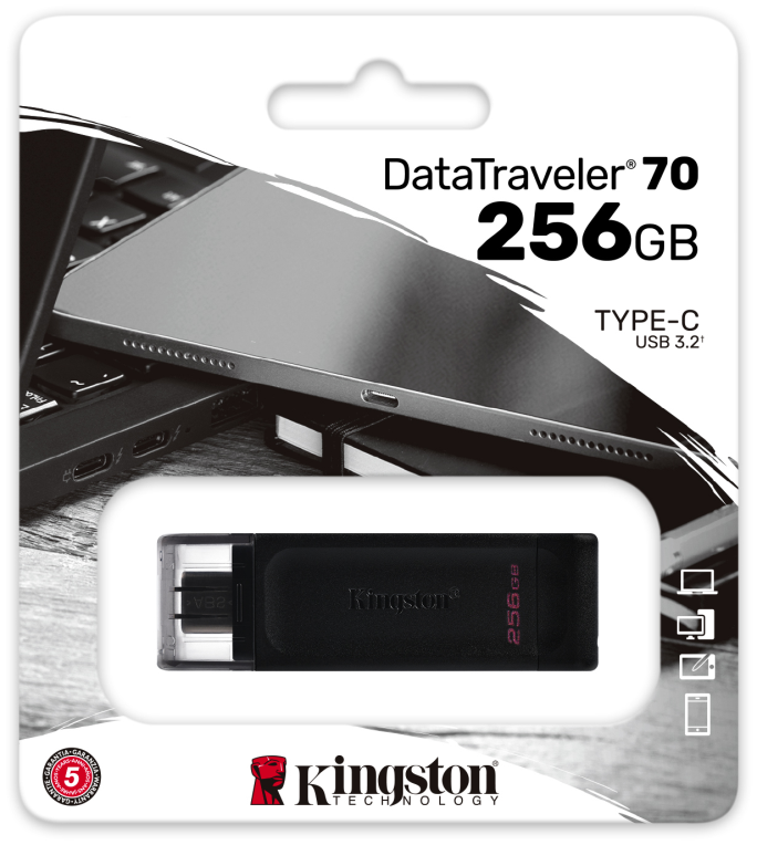 Kingston Technology DataTraveler 256GB USB-C 3.2 Gen 1 70