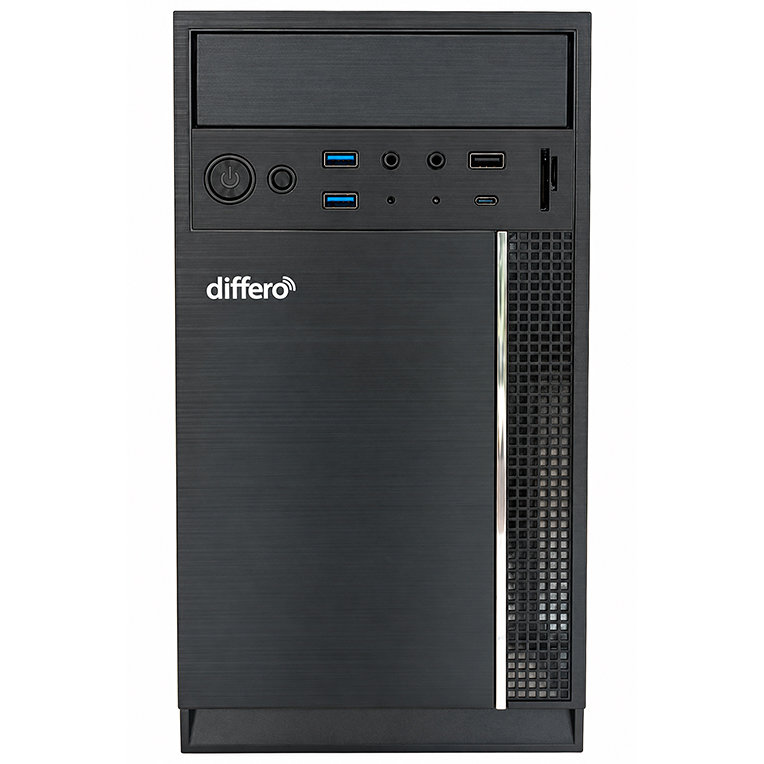 differo PC V15 I5 12400 16GB SSD 1TB NVME NO DVD HPA3 USB-C TRASERO