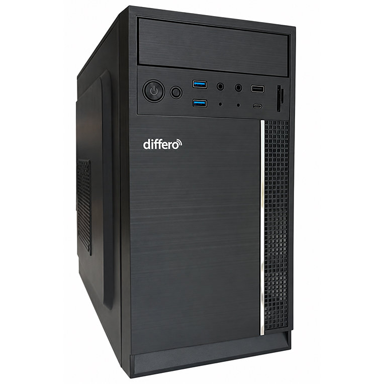 differo PC V15 I5 12400 16GB SSD 1TB NVME NO DVD HPA3 USB-C TRASERO