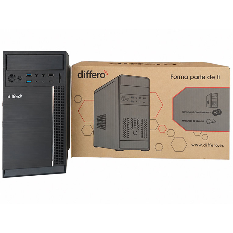 differo PC V15 I5 12400 16GB SSD 1TB NVME NO DVD HPA3 USB-C TRASERO