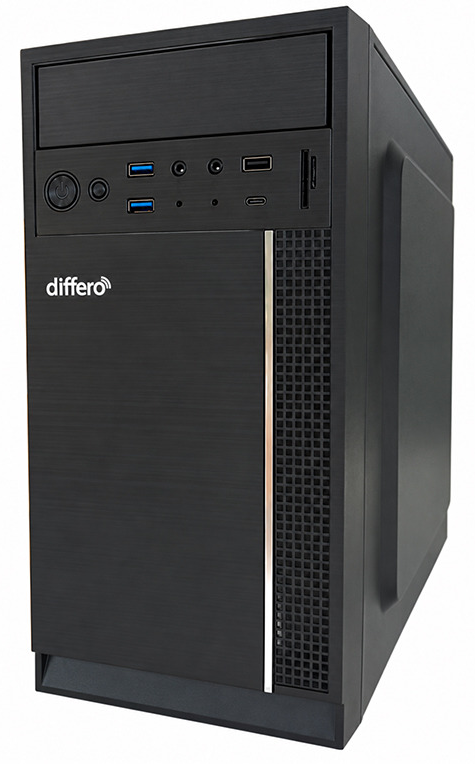 differo PC V15 I5 12400 16GB SSD 1TB NVME NO DVD HPA3 USB-C TRASERO