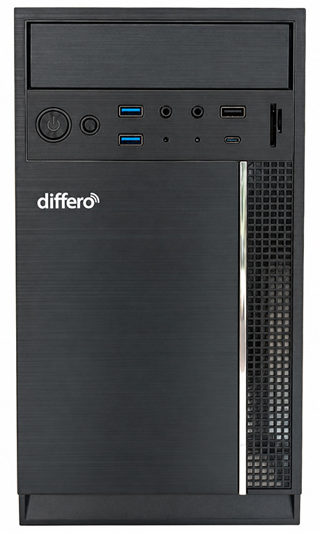 differo PC V15 I5 12400 16GB SSD 1TB NVME NO DVD HPA3 USB-C TRASERO